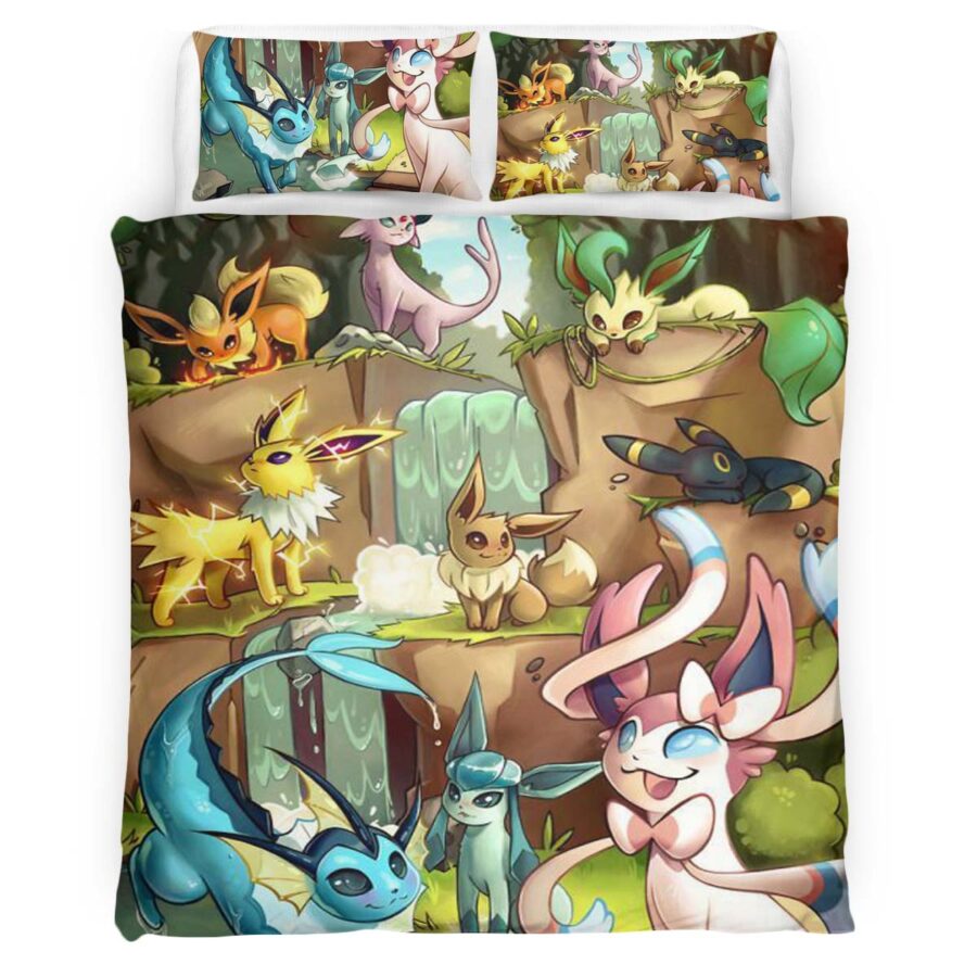 Alle Evoli Entwicklungen Pokemon 1007 Kinderbettwäsche – Bettwäsche – Bild 4