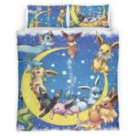 Alle Evoli Entwicklungen Pokemon auf dem Mond Kinderbettwäsche – Bettwäsche