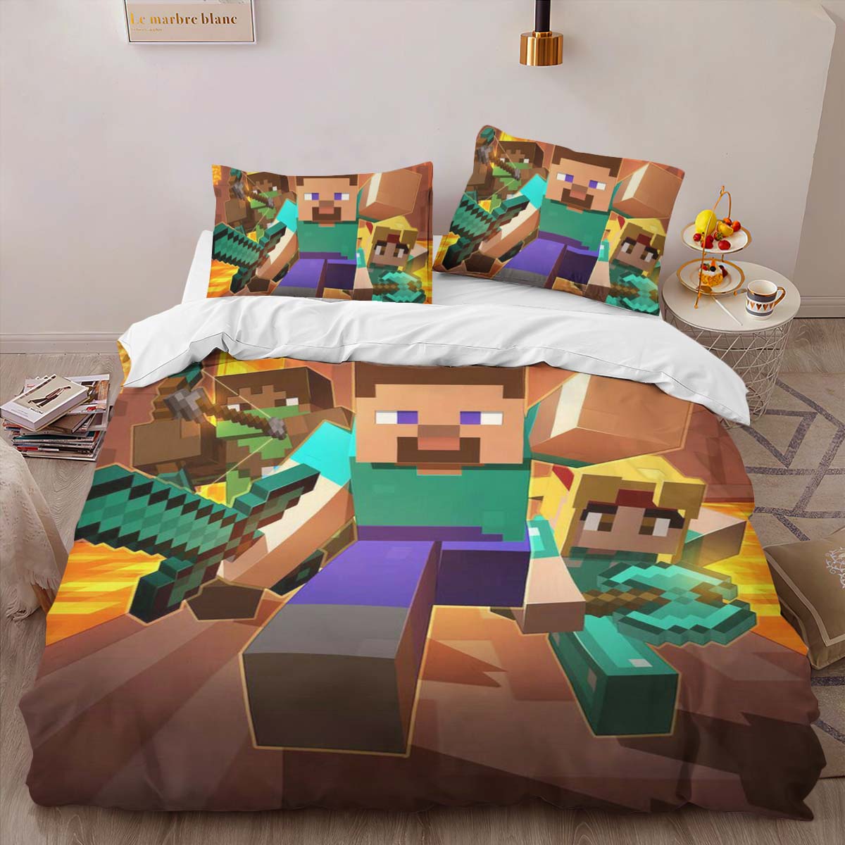 Alle Minecraft Charaktere 02 Kinderbettwäsche – Bettwäsche – Bild 2