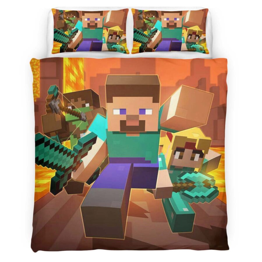 Alle Minecraft Charaktere 02 Kinderbettwäsche – Bettwäsche – Bild 4
