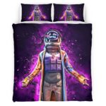 Astro Jack Violett Neonlichter Fortnite Skin Kinderbettwäsche – Bettwäsche