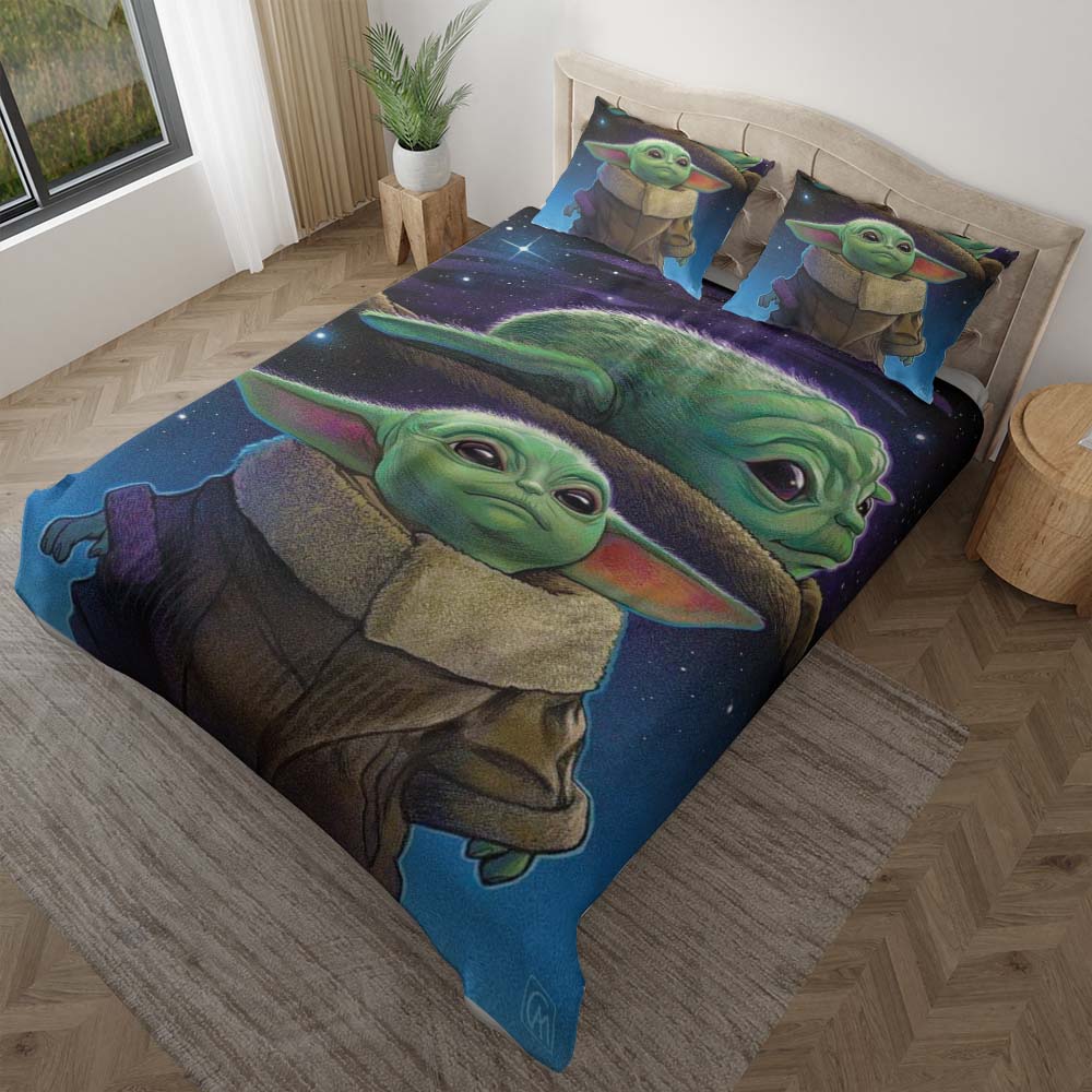 Baby Yoda süß in Star Wars 10 Kinderbettwäsche - Bettwäsche – Bild 2
