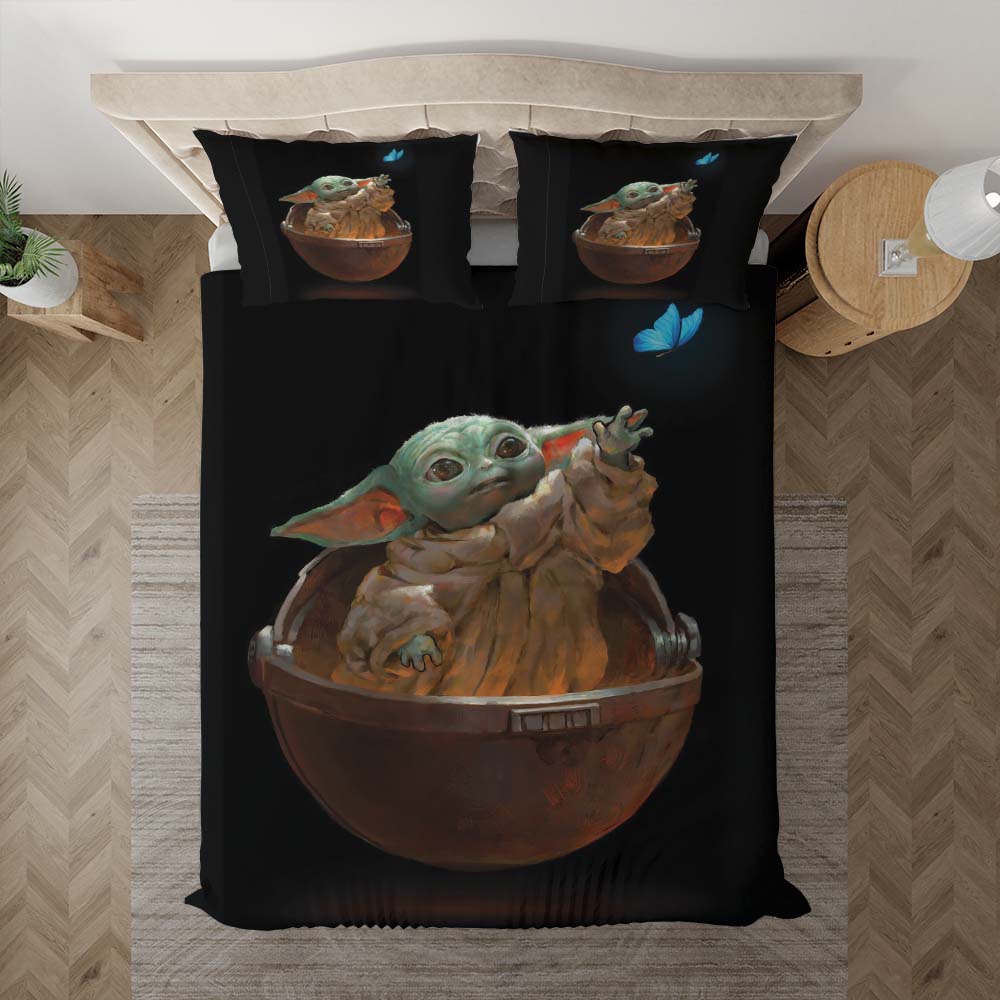 Baby Yoda süß in Star Wars 5 Kinderbettwäsche - Bettwäsche – Bild 3