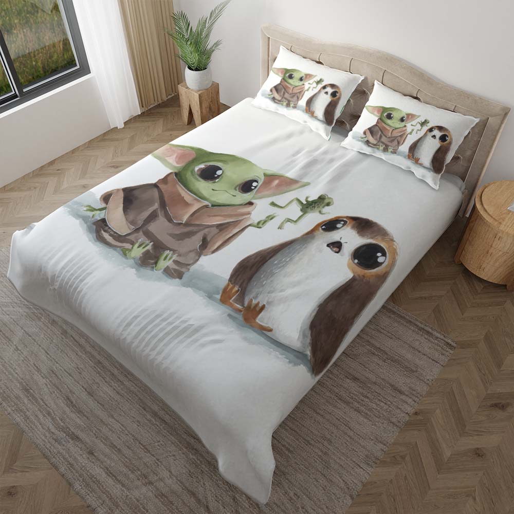 Baby Yoda süß in Star Wars 6 Kinderbettwäsche - Bettwäsche – Bild 2