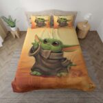 Baby Yoda süß in Star Wars 7 Kinderbettwäsche – Bettwäsche
