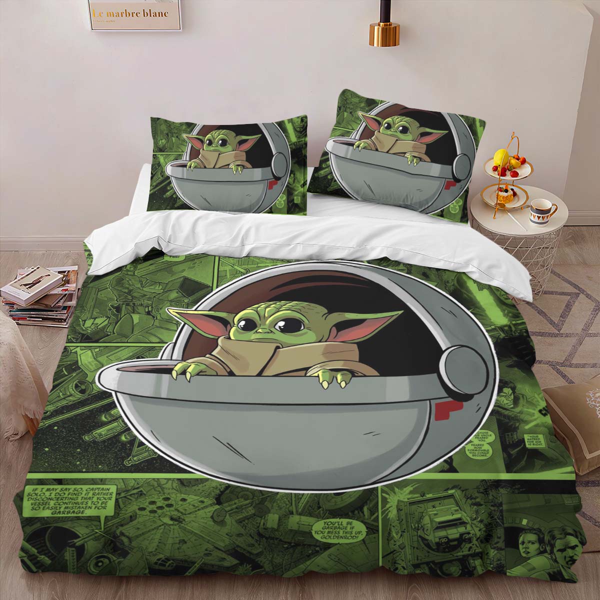 Baby Yoda Grogu Star Wars The Mandalorian Kinderbettwäsche – Bettwäsche – Bild 2