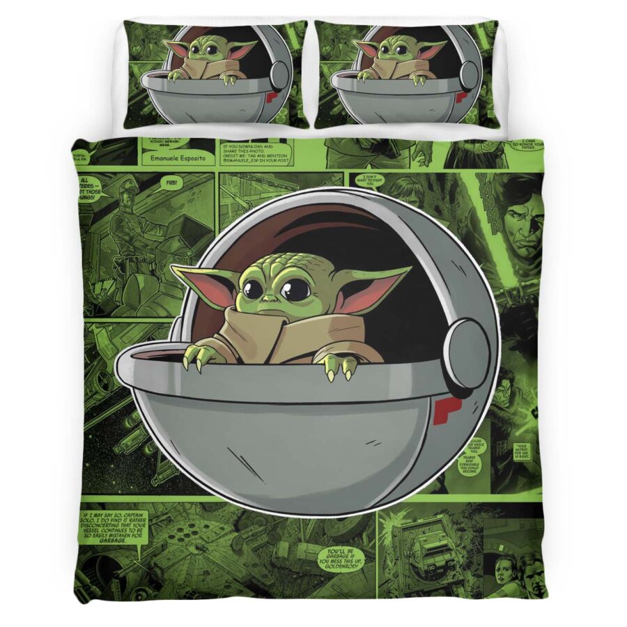 Baby Yoda Grogu Star Wars The Mandalorian Kinderbettwäsche – Bettwäsche – Bild 4