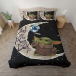 Baby Yoda, ich liebe dich bis zum Mond und zurück Kinderbettwäsche – Bettwäsche