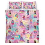 Barbie Regenbogen Kinderbettwäsche – Bettwäsche