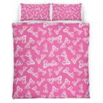 Barbie Logo Muster Kinderbettwäsche – Bettwäsche