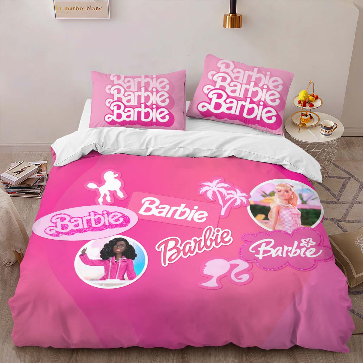 Barbie Pink Niedlich Kinderbettwäsche – Bettwäsche – Bild 2