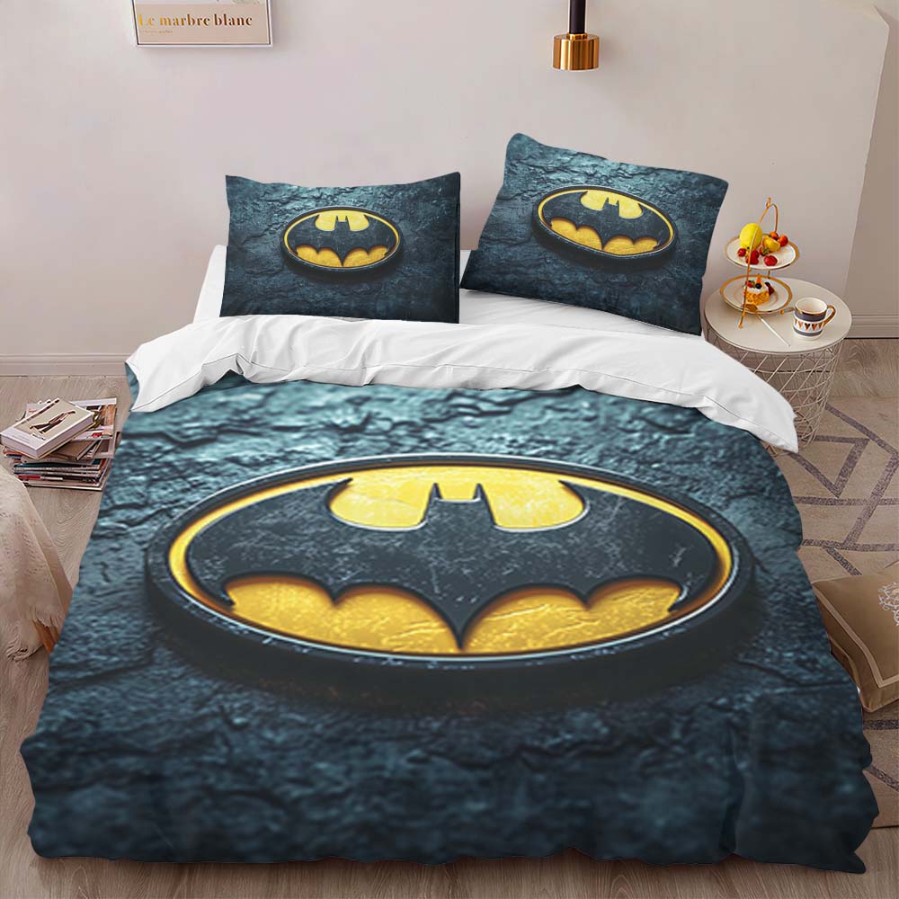 Batman Logo Klassisch Gelb Schwarz Kinderbettwäsche – Bettwäsche – Bild 2