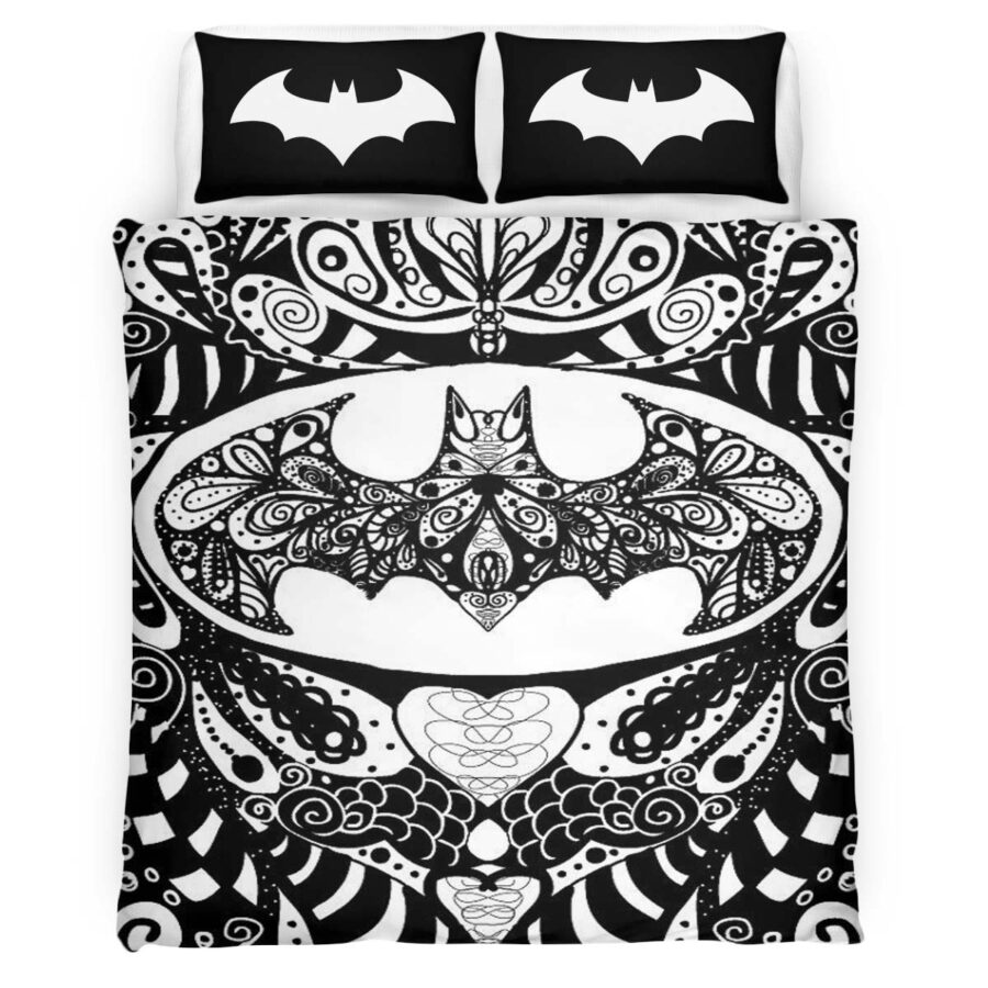Batman Mandala Stil DC Comics Kinderbettwäsche – Bettwäsche – Bild 4