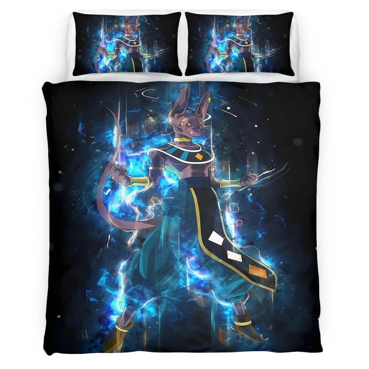 Beerus Gott der Zerstörung Dragon Ball x Fortnite Kinderbettwäsche – Bettwäsche