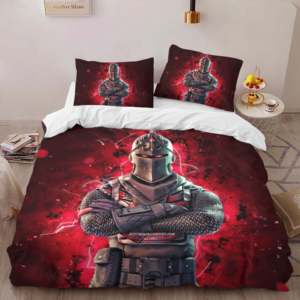 Schwarzer Ritter Fortnite Skin Kinderbettwäsche – Bettwäsche – Bild 2