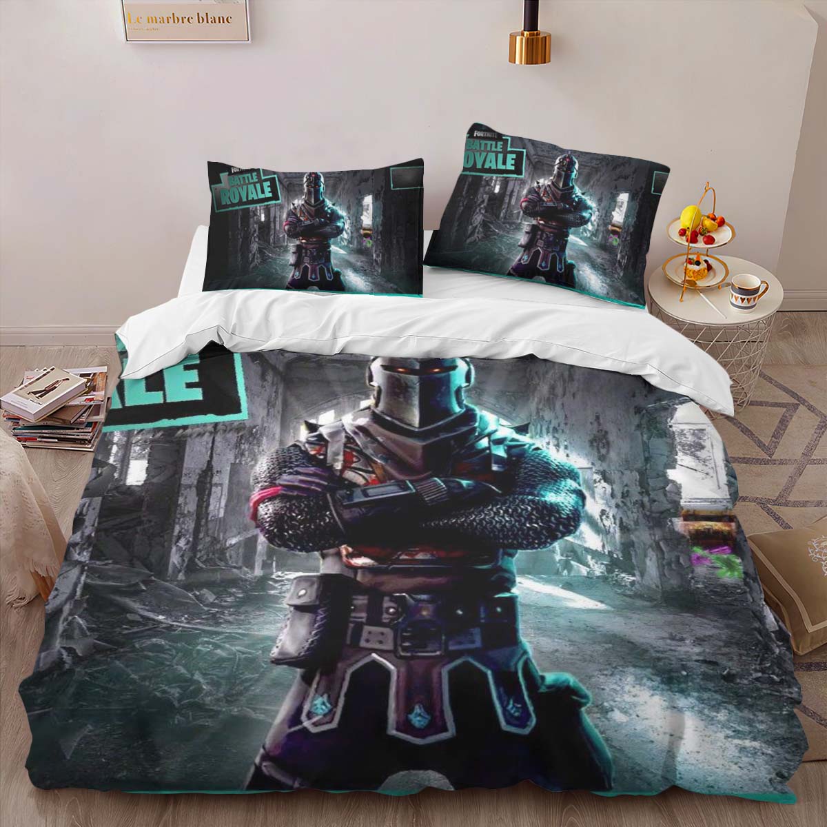 Schwarzer Ritter Fortnite Skin 2 Kinderbettwäsche – Bettwäsche – Bild 2