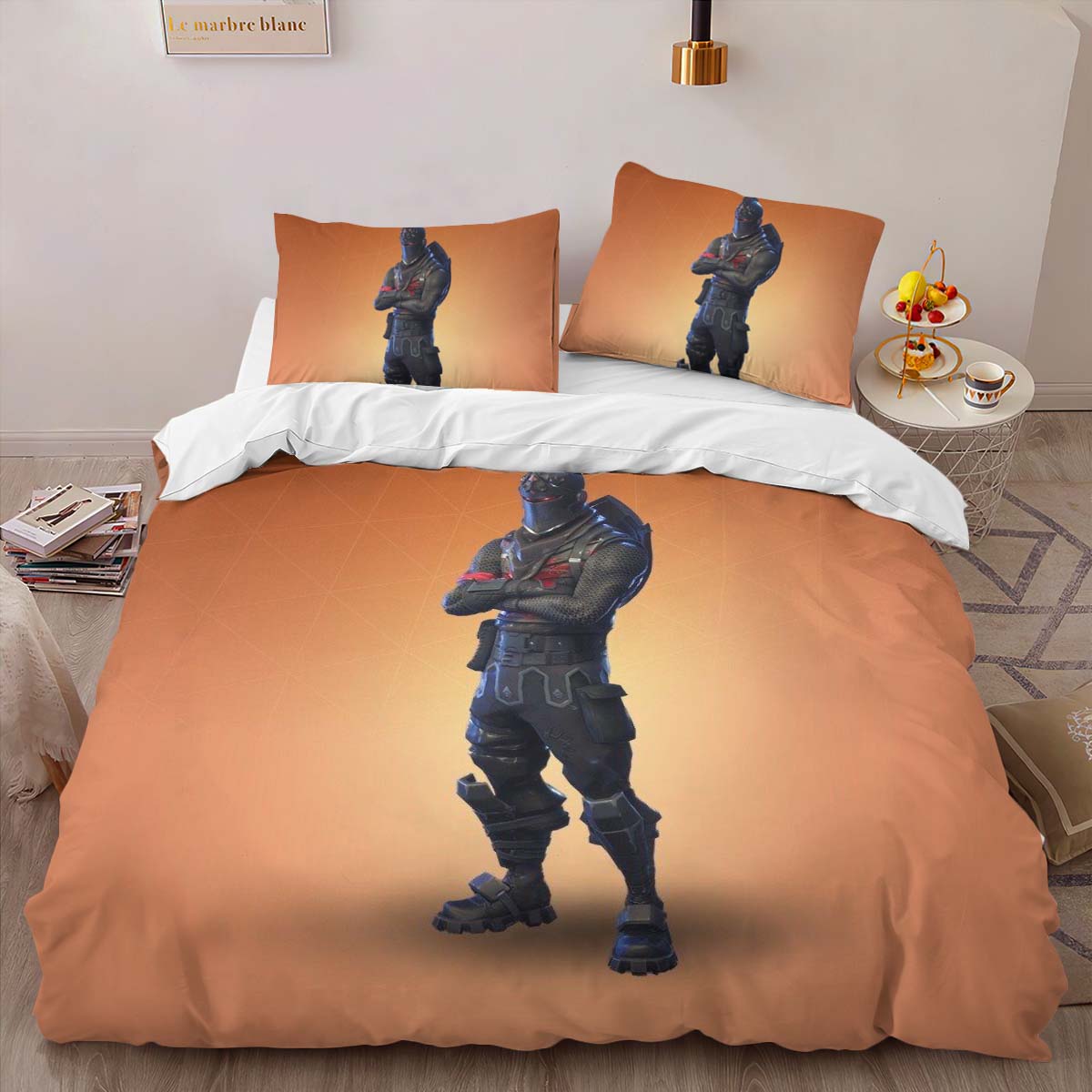 Schwarzer Ritter Fortnite Skin 3 Kinderbettwäsche – Bettwäsche – Bild 2