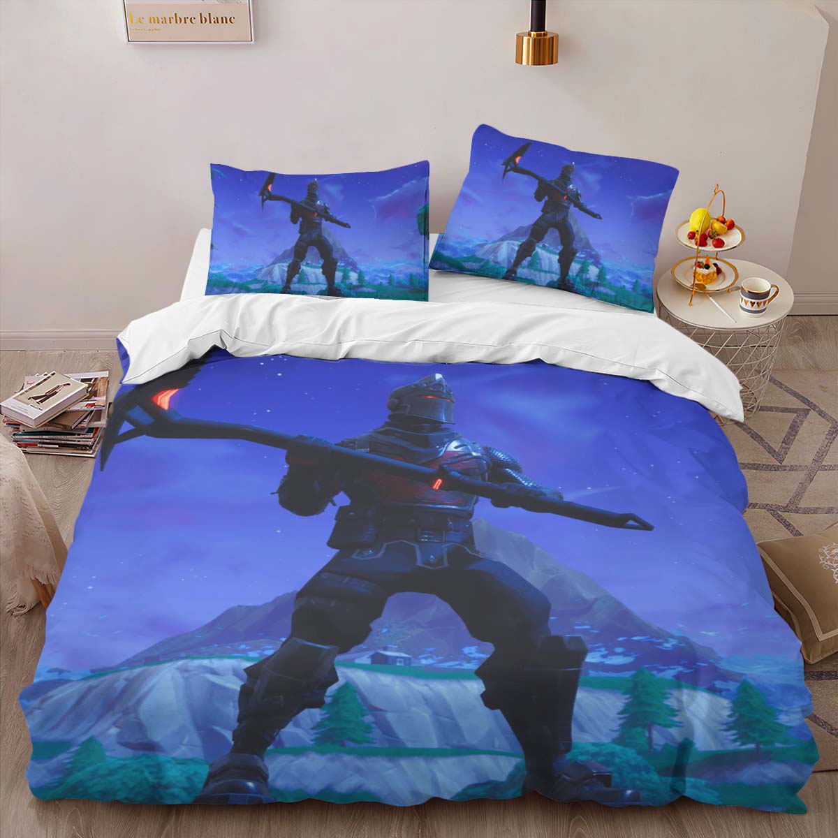 Schwarzer Ritter Fortnite Skin 4 Kinderbettwäsche – Bettwäsche – Bild 2
