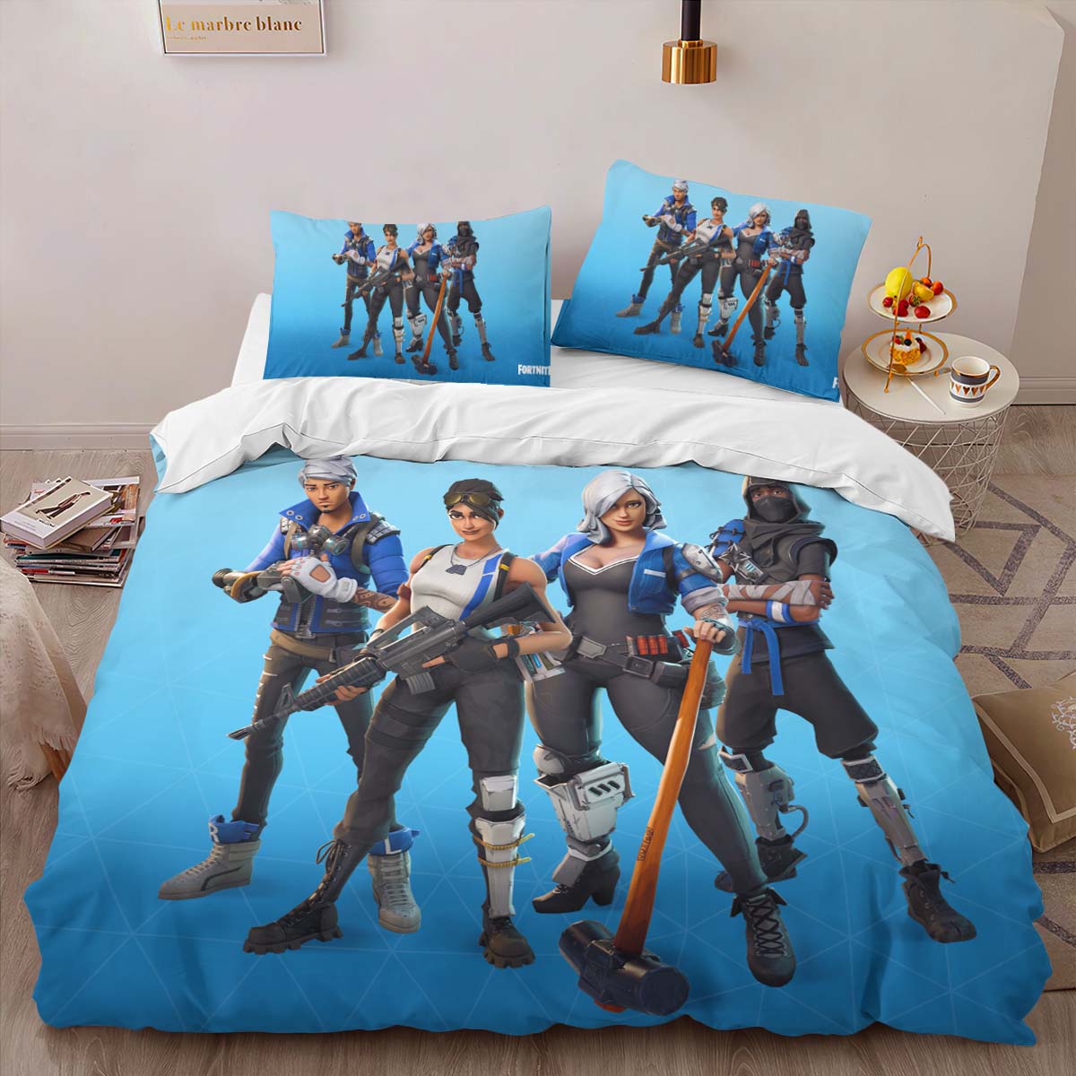Blue Team Leader Skin Fortnite 4 Kinderbettwäsche – Bettwäsche – Bild 2