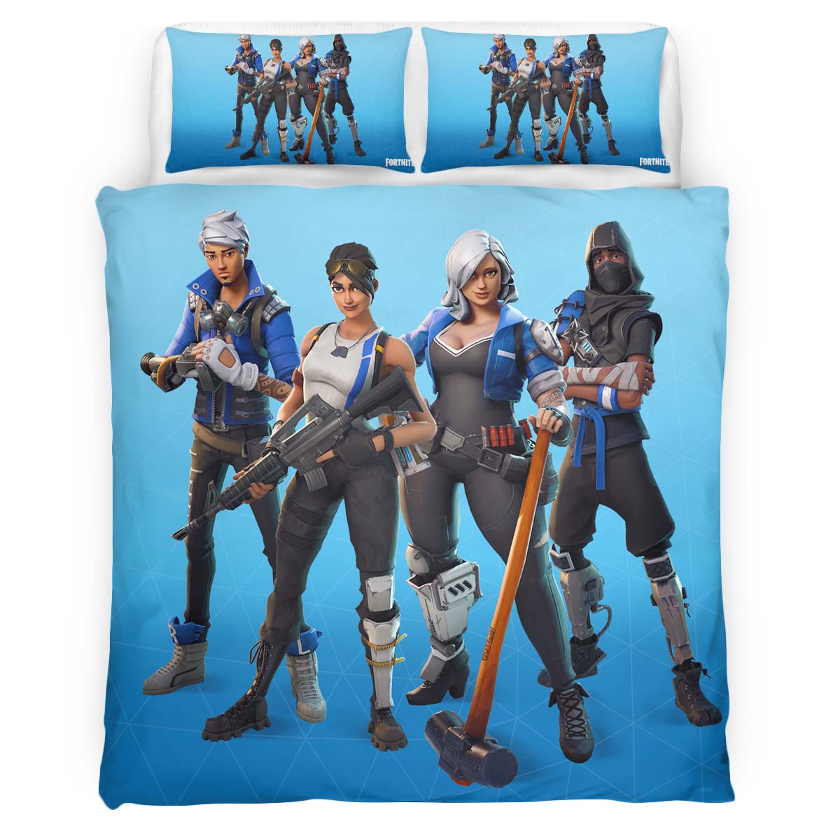 Blue Team Leader Skin Fortnite 4 Kinderbettwäsche – Bettwäsche