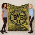 Borussia Dortmund BVB Fußballverein Ziegel Fleecedecke – Decke
