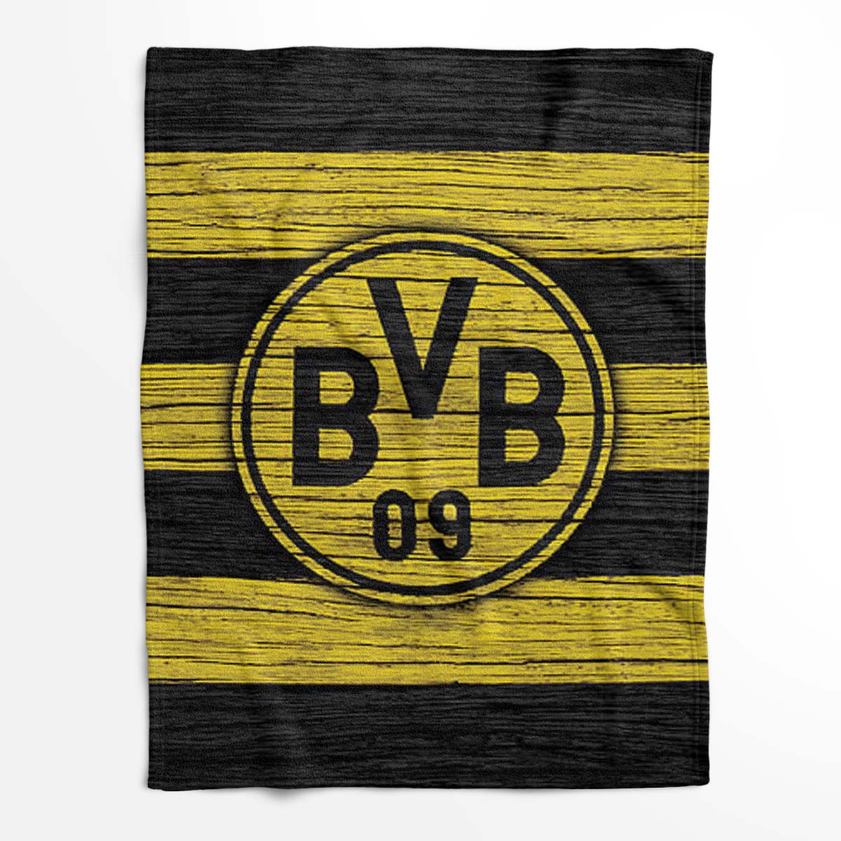 Borussia Dortmund BVB Holz Fleecedecke - Decke – Bild 2