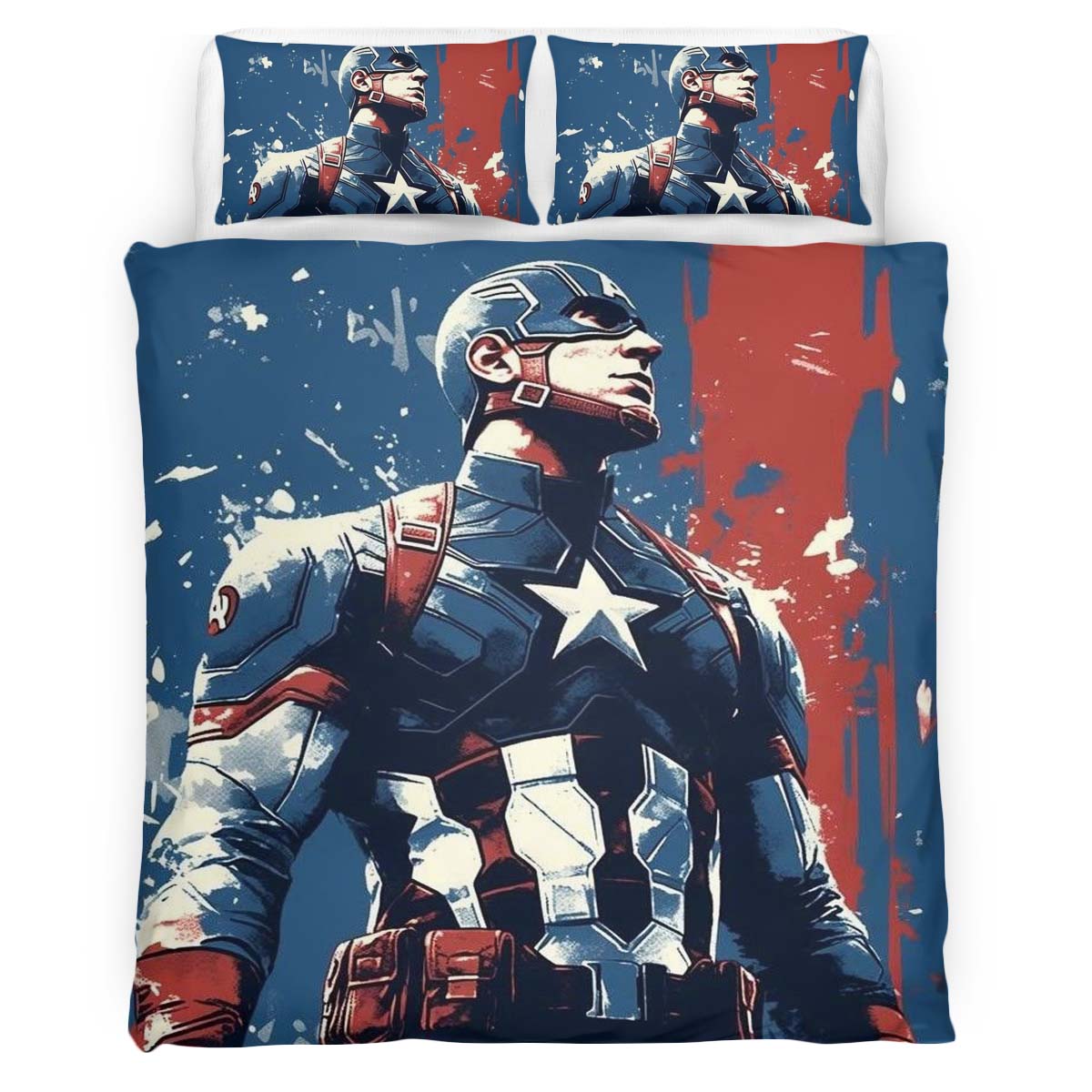 Captain America Marvel 10 Kinderbettwäsche – Bettwäsche
