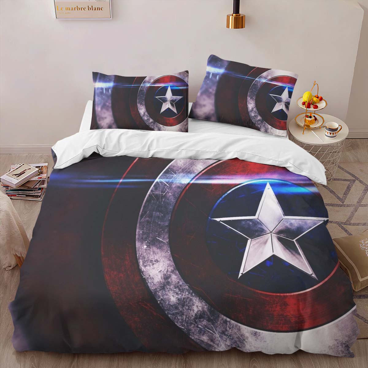 Captain America Schild 4 Kinderbettwäsche – Bettwäsche – Bild 2