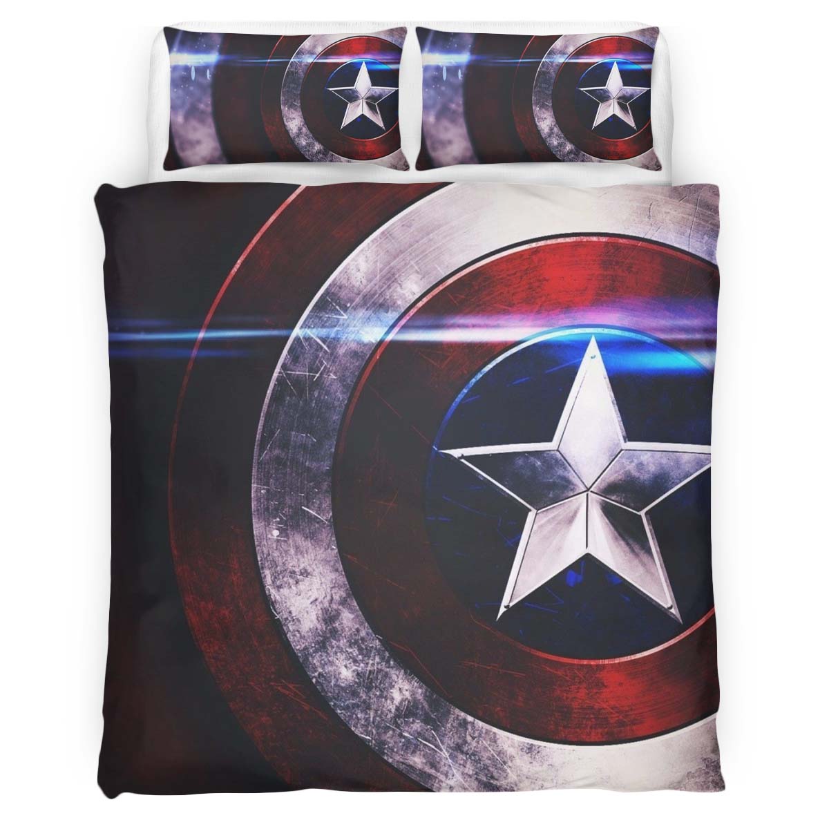Captain America Schild 4 Kinderbettwäsche – Bettwäsche