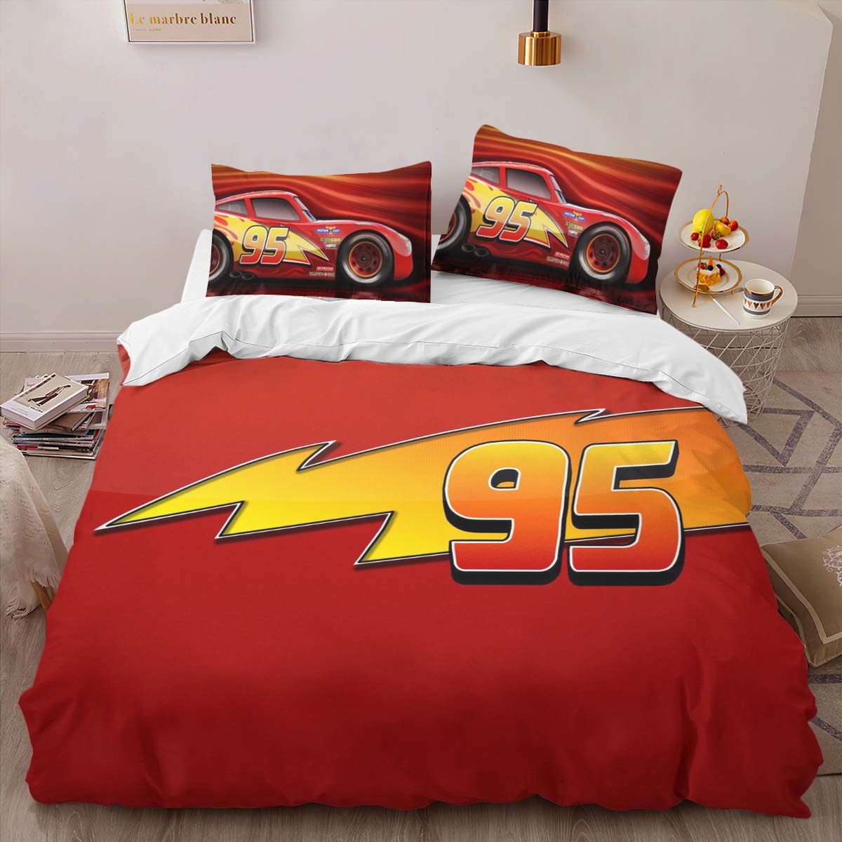 Cars 95 Lightning McQueen 9 Kinderbettwäsche – Bettwäsche – Bild 2