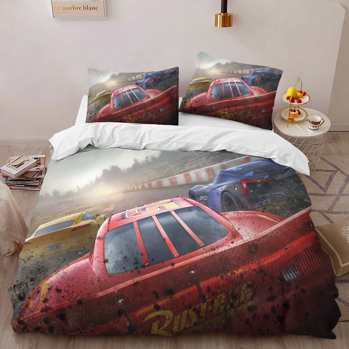 Cars 95 Lightning McQueen Rennen 2 Kinderbettwäsche – Bettwäsche – Bild 2