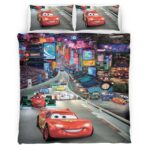Cars 95 Lightning McQueen in Tokyo Straße Kinderbettwäsche – Bettwäsche