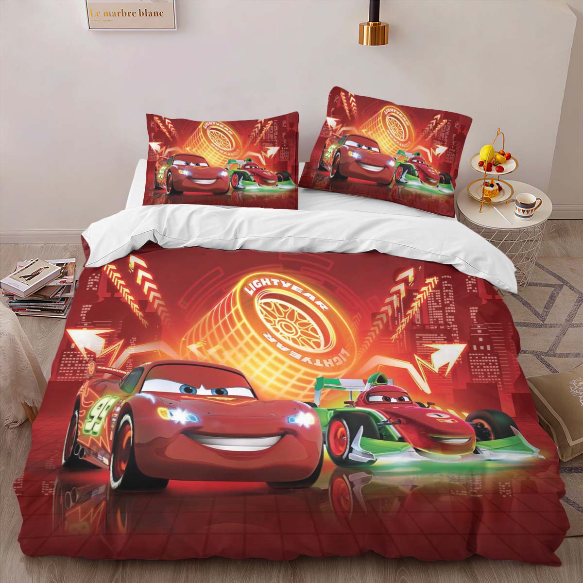 Cars Francesco und Lightning Kinderbettwäsche – Bettwäsche – Bild 2