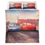 Cars Lightning McQueen und Sally Carrera Kinderbettwäsche – Bettwäsche