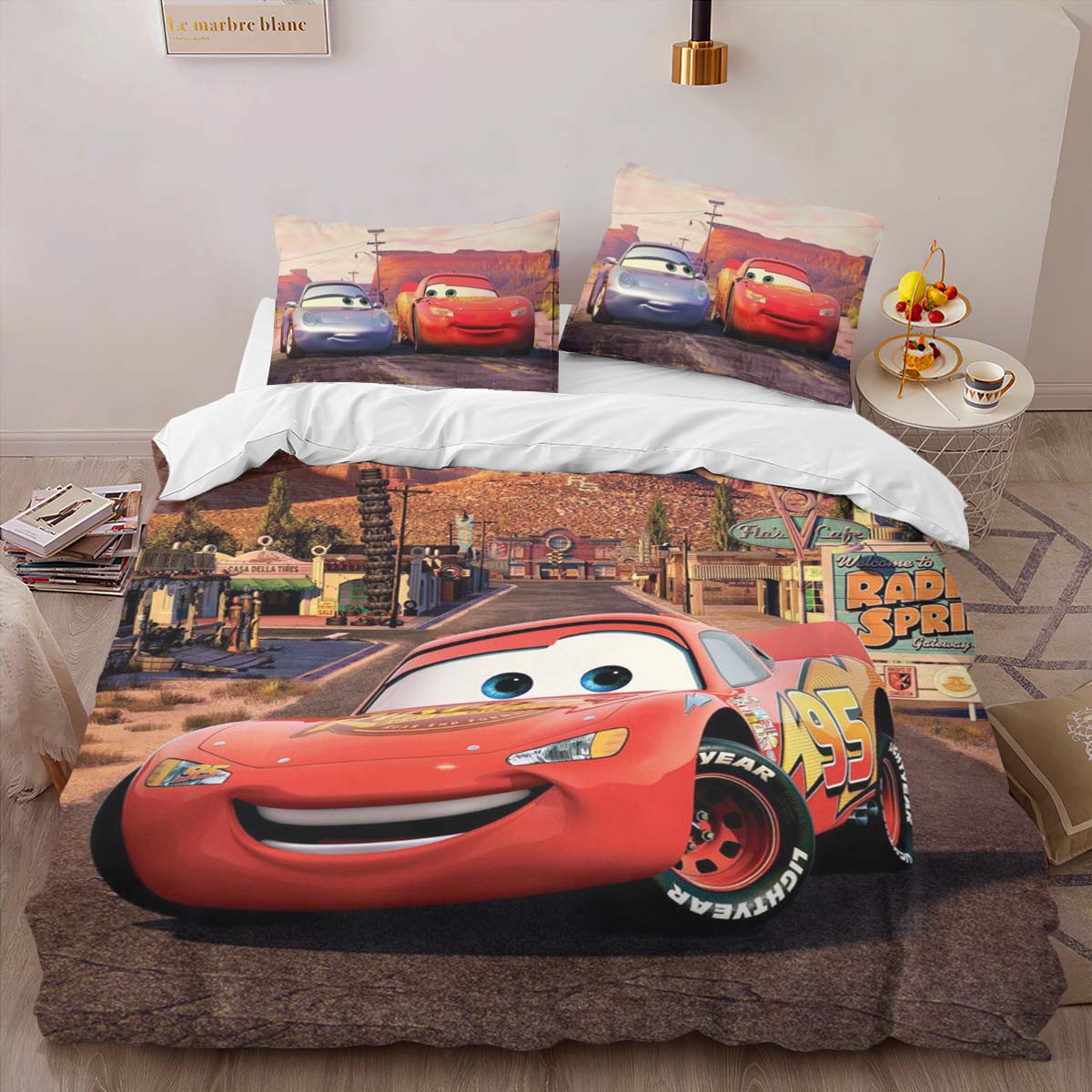 Cars Film Lightning McQueen Kinderbettwäsche – Bettwäsche – Bild 2
