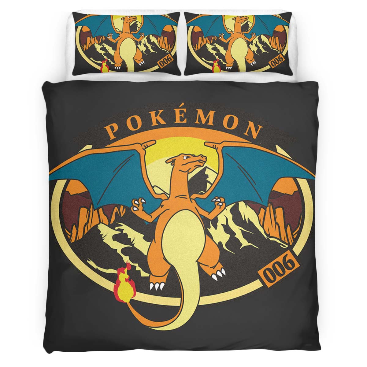 Glurak Pokemon 10 Kinderbettwäsche – Bettwäsche