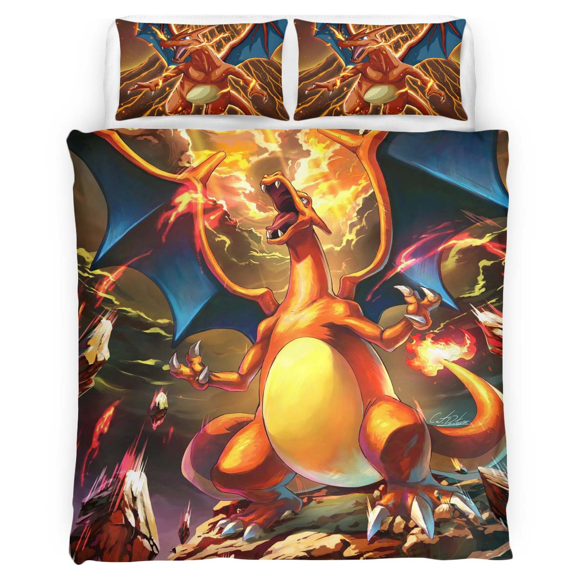 Glurak Pokemon 6 Kinderbettwäsche – Bettwäsche