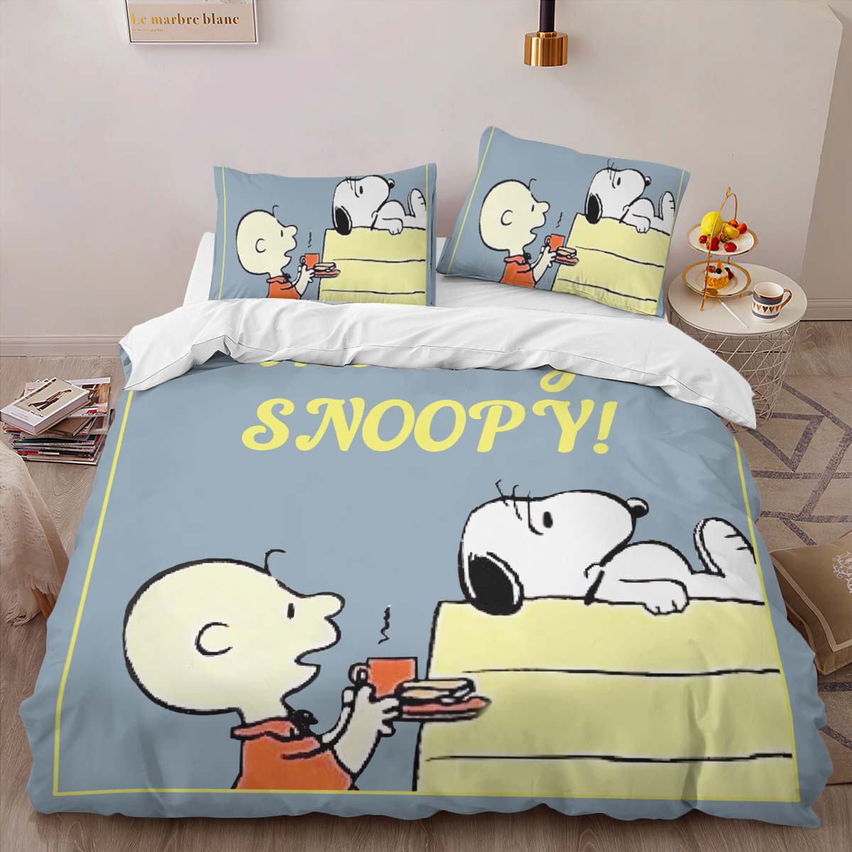 Charlie Brown und Snoopy Peanuts 3 Kinderbettwäsche – Bettwäsche – Bild 2