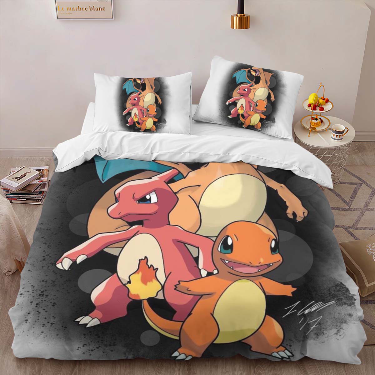 Glumanda Glutexo Glurak Pokemon 2 Kinderbettwäsche – Bettwäsche – Bild 2