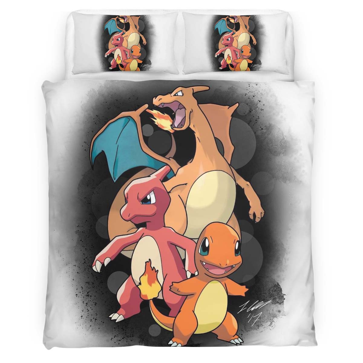 Glumanda Glutexo Glurak Pokemon 2 Kinderbettwäsche – Bettwäsche