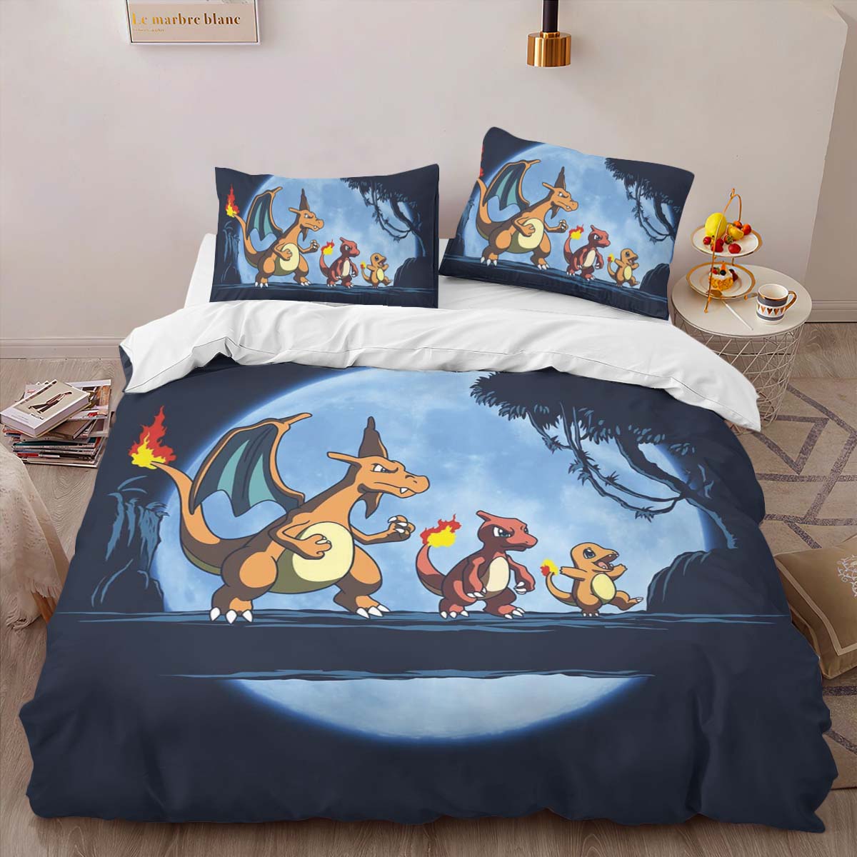 Glumanda Glutexo Glurak Pokemon 3 Kinderbettwäsche – Bettwäsche – Bild 2