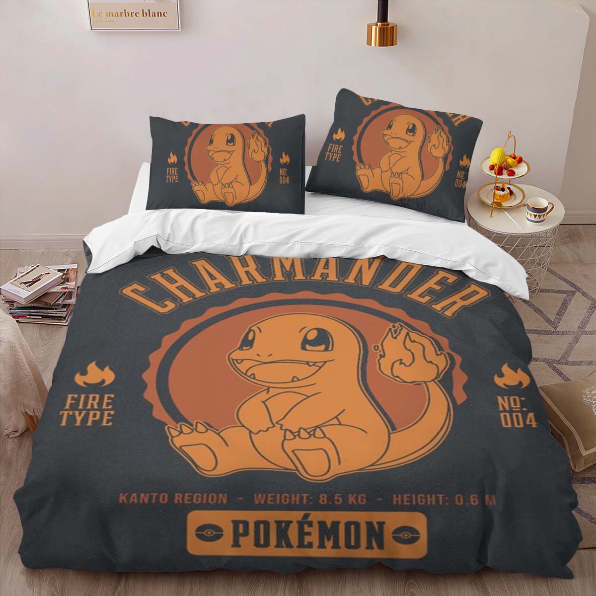 Glumanda Feuer Pokemon 6 Kinderbettwäsche – Bettwäsche – Bild 2