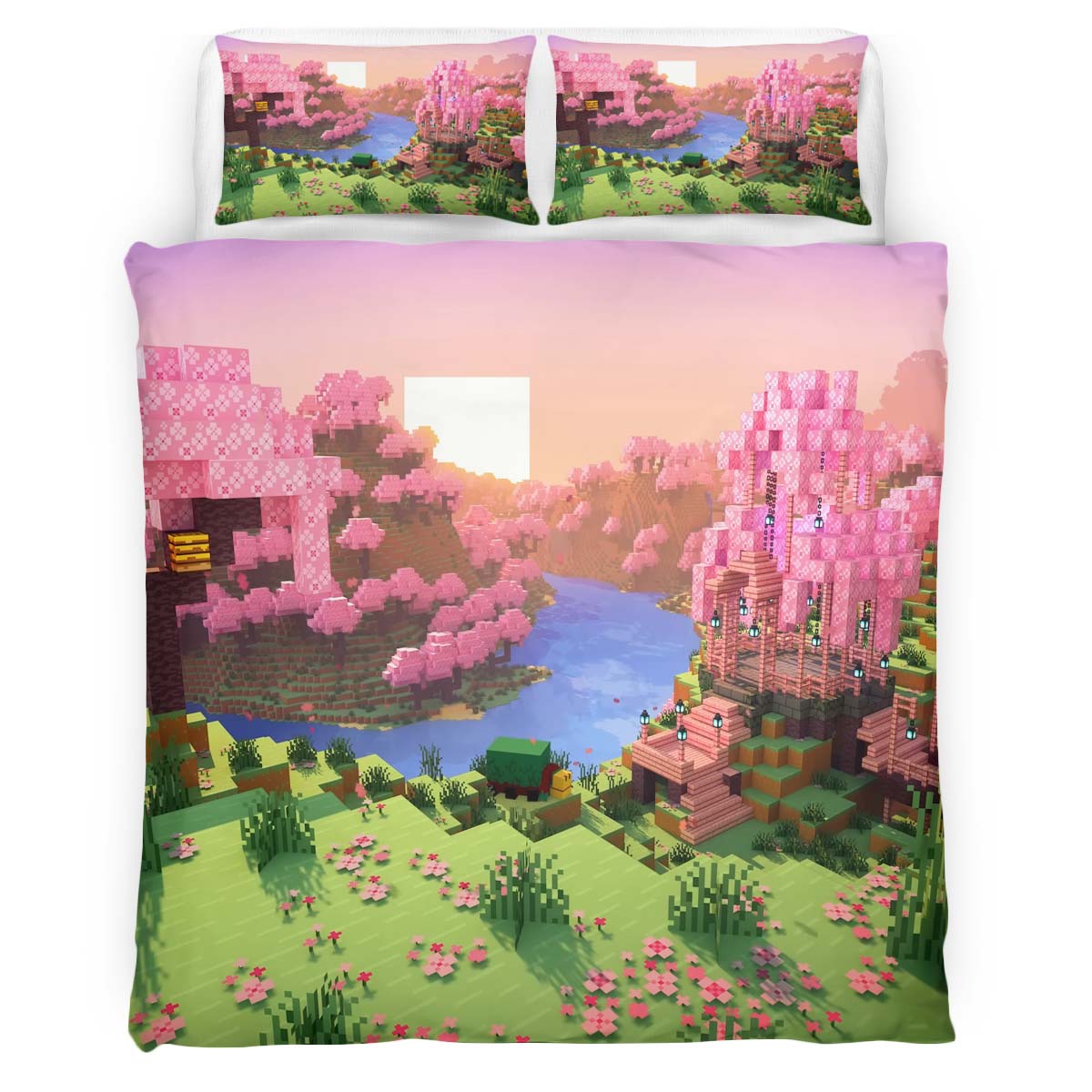 Kirschblüten Biome Tal Minecraft Kinderbettwäsche – Bettwäsche