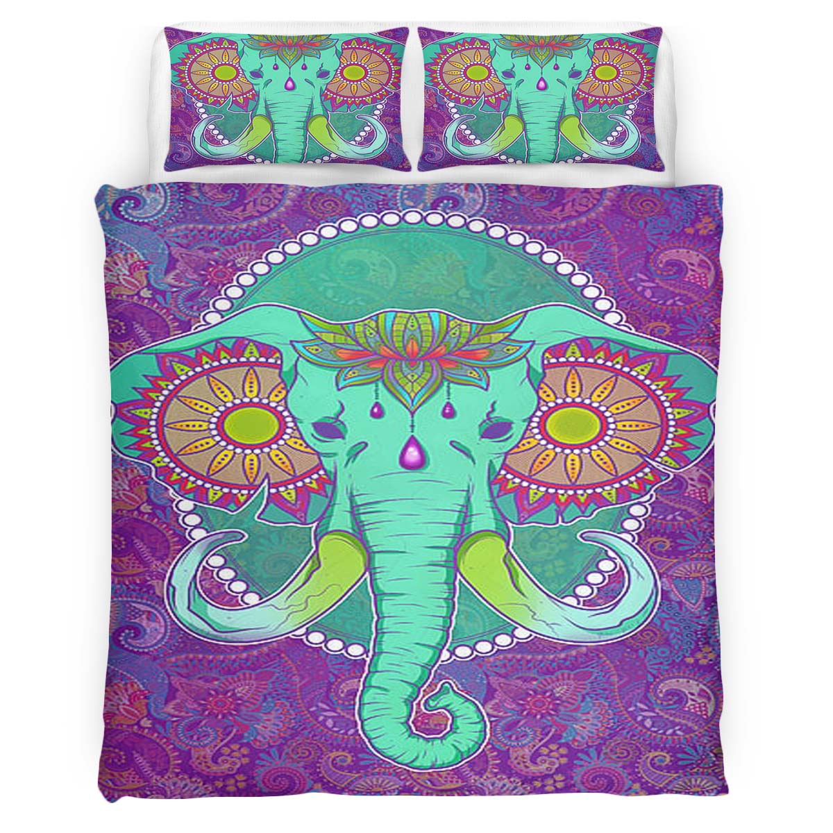 Bunter Elefant Stil Kinderbettwäsche – Bettwäsche