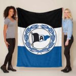 DSC Arminia Bielefeld Fc blau schwarz weiß 02 Fleecedecke – Decke