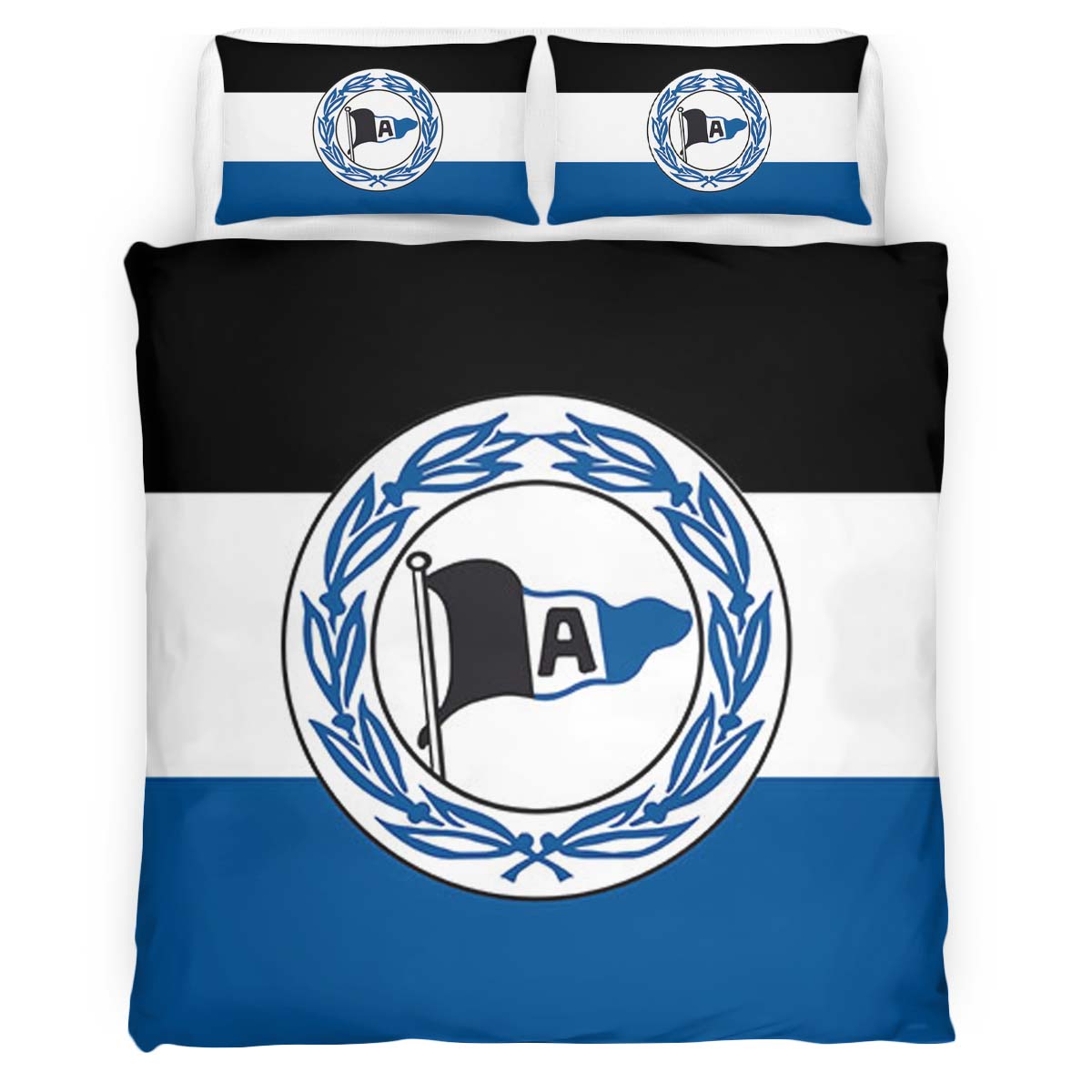 DSC Arminia Bielefeld Fc blue black white 02 Kinderbettwäsche - Bettwäsche – Bild 2