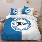 DSC Arminia Bielefeld Fc blue white background Kinderbettwäsche – Bettwäsche