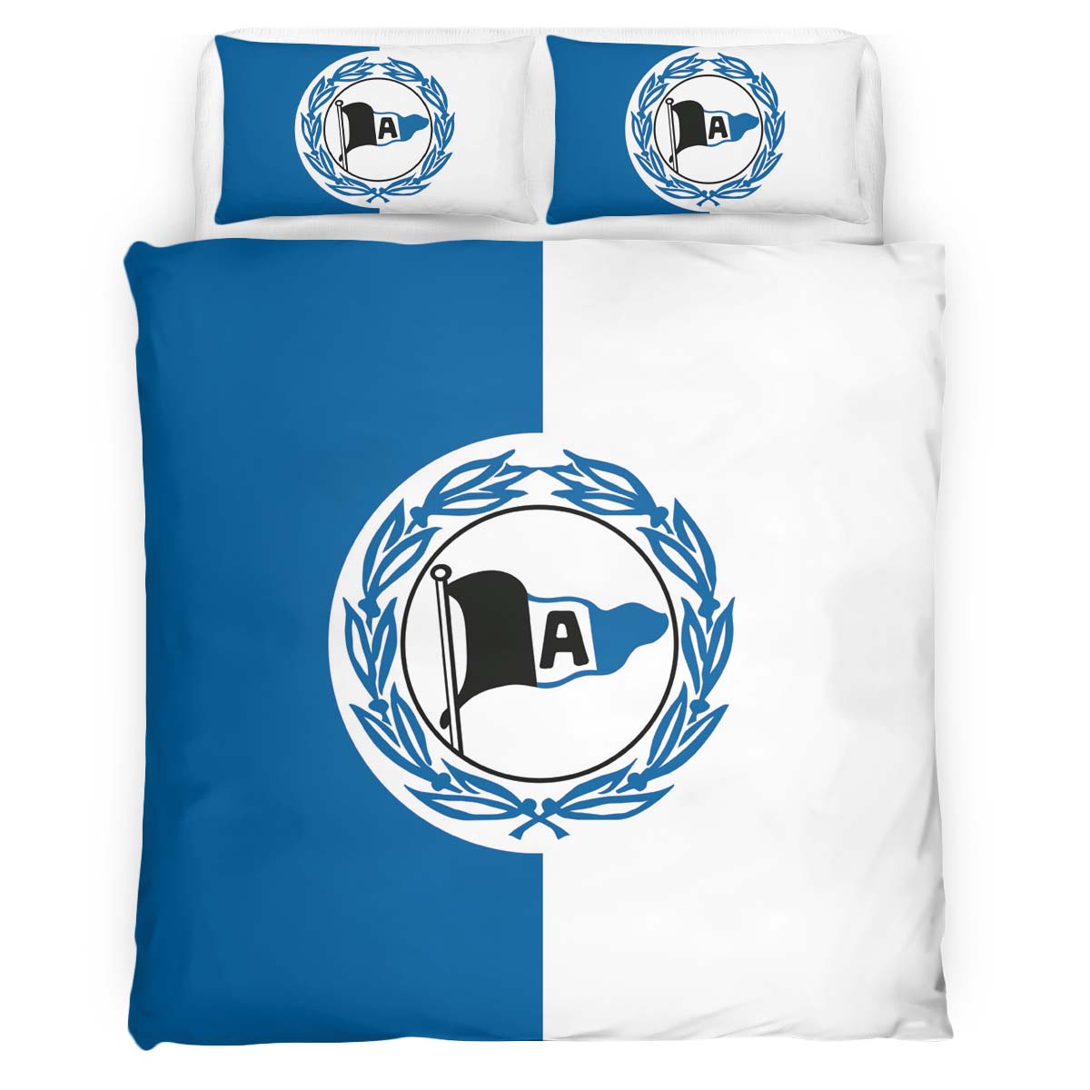 DSC Arminia Bielefeld Fc blue white background Kinderbettwäsche - Bettwäsche – Bild 2