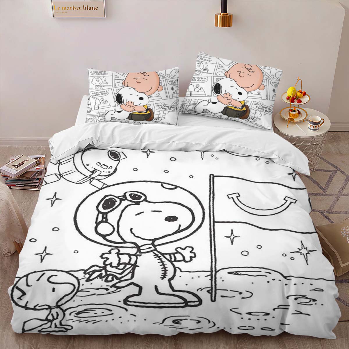 Entdecke den Weltraum mit Snoopy Kinderbettwäsche – Bettwäsche – Bild 2
