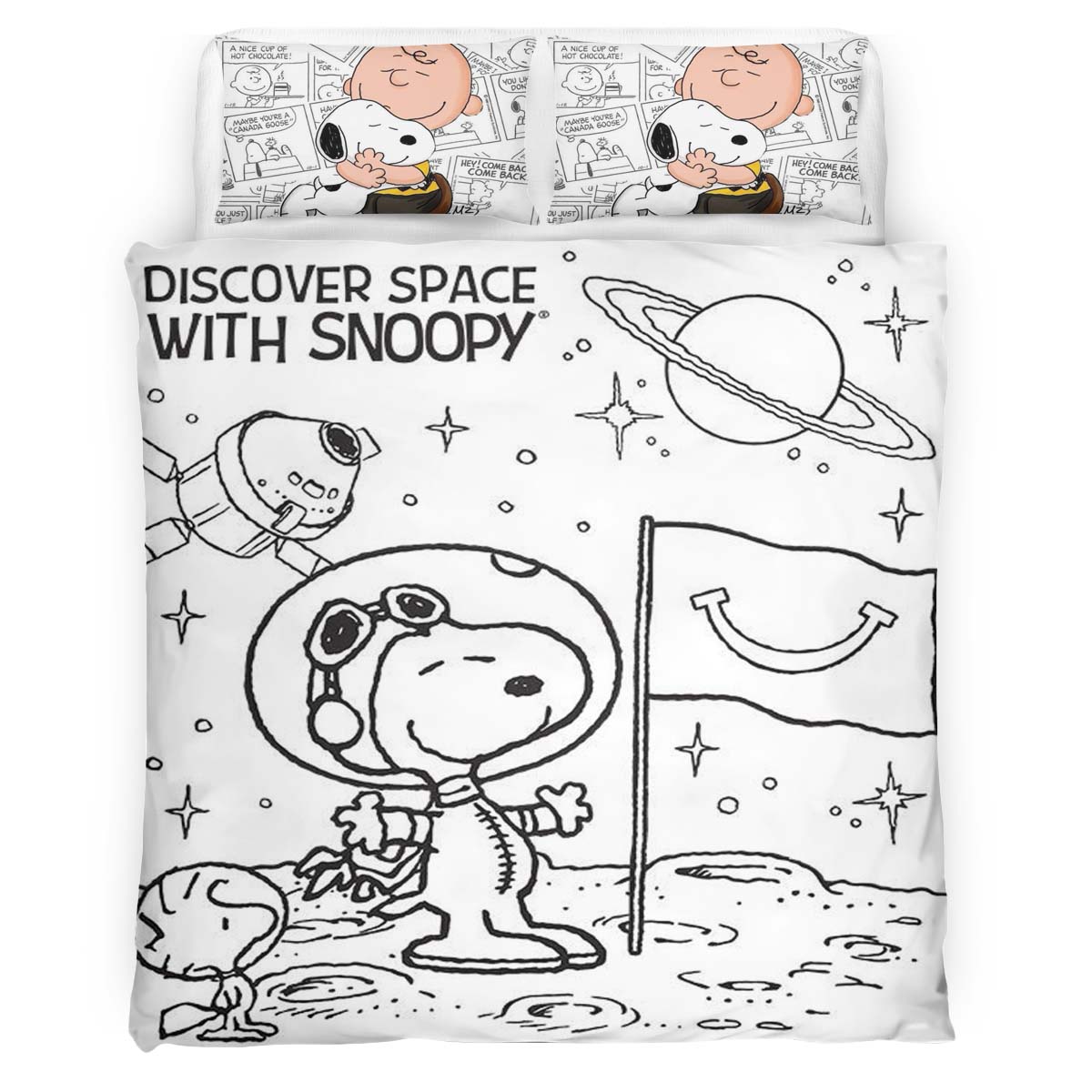 Entdecke den Weltraum mit Snoopy Kinderbettwäsche – Bettwäsche
